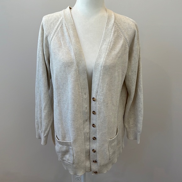 GAP Sweaters - GAP Beige Button Down Cardigan‎